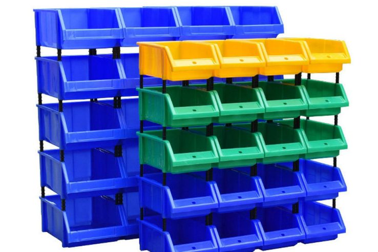 plastic storage bin (4)