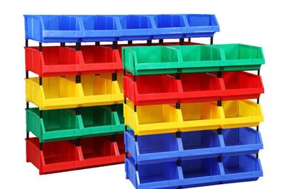 plastic storage bin 400