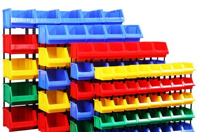 plastic storage bin 400