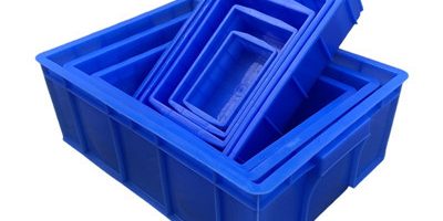 plastic storage bin 400