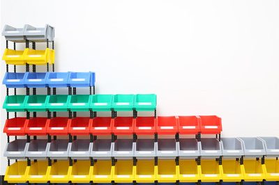 plastic storage bin 400