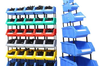 plastic storage bin 400