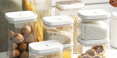 Home kitchen food grade plastic storage box (1)