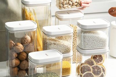 Home kitchen food grade plastic storage box (1)