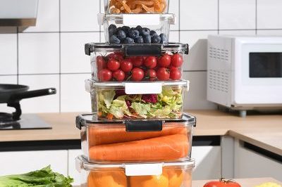 Household transparent plastic storage box with cover (6)