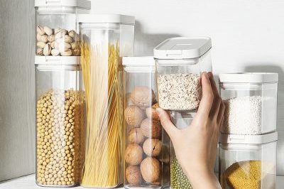 Household transparent whole grains plastic storage box (6)