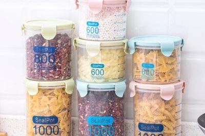 Leak-proof kitchen plastic storage box with lid (4)