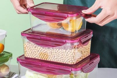 Sealed four-sided buckle transparent plastic storage box (3)