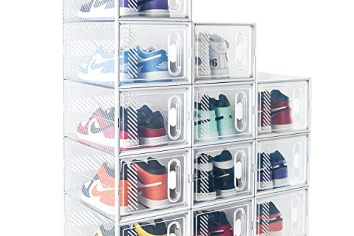 15 Pack Shoe Plastic Storage Boxes (6)